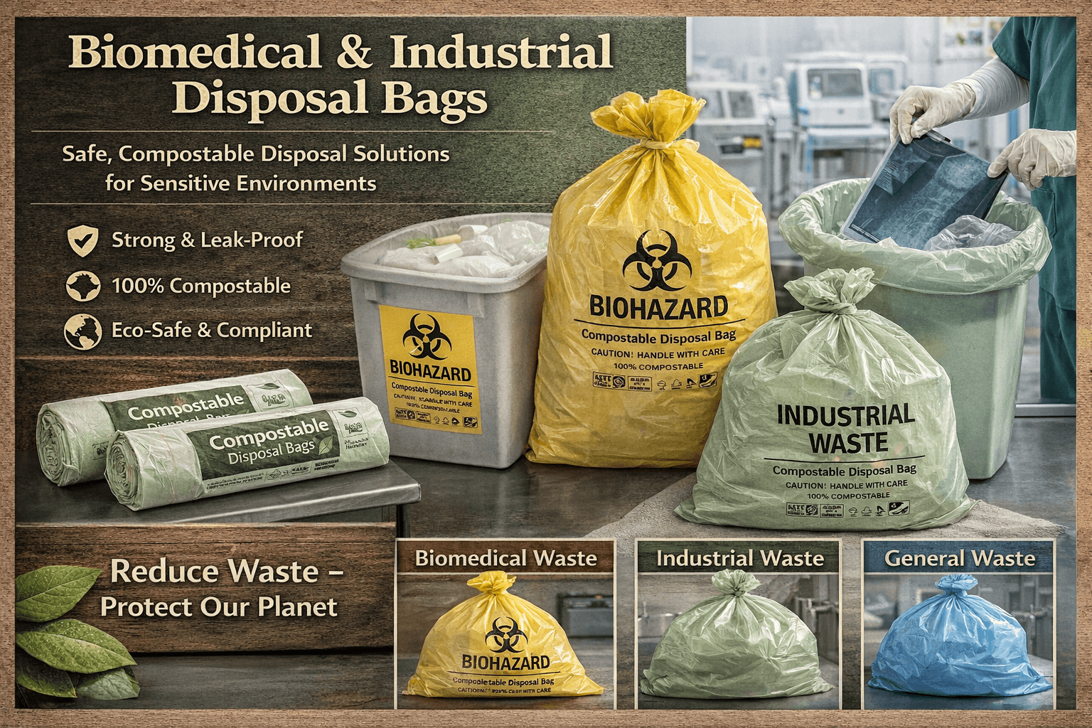 Biomedical & Industrial Disposal Bags